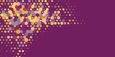 Geometric Multi size Hexagon with multi Color Background vector
