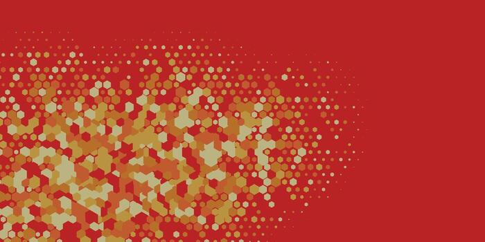 Geometric abstract Hexagon multi Color Background vector