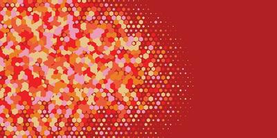 Geometric abstract Hexagon multi Color Background vector