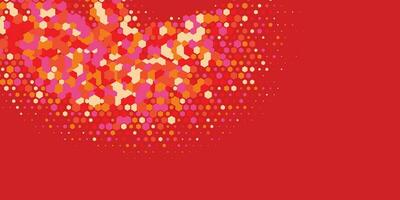 Geometric abstract Hexagon multi Color Background vector