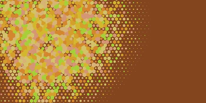 Geometric abstract Hexagon multi Color Background vector