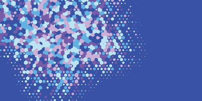 Geometric abstract Hexagon multi Color Background vector