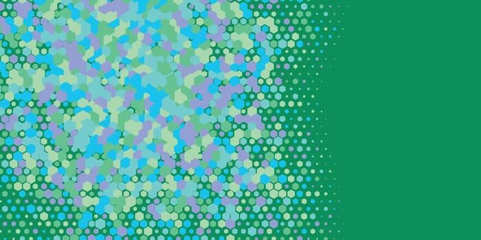 Geometric abstract Hexagon multi Color Background vector