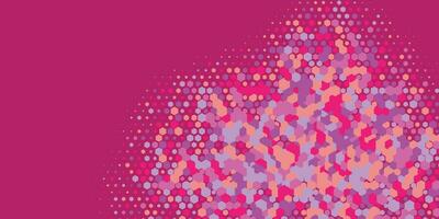 Geometric abstract Hexagon multi Color Background vector