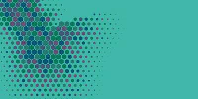 Geometric abstract Hexagon multi Color Background vector