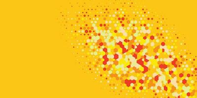 Geometric abstract Hexagon multi Color Background vector