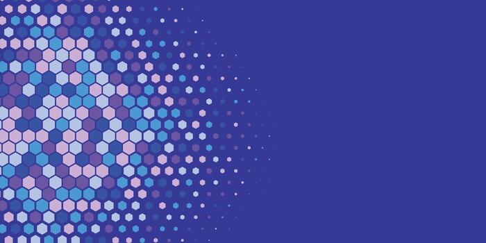 geométrico resumen hexágono multi color antecedentes vector