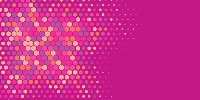 Geometric abstract Hexagon multi Color Background vector