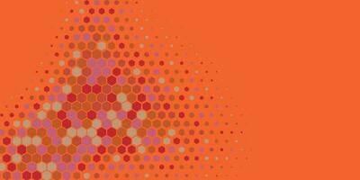 Geometric abstract Hexagon multi Color Background vector