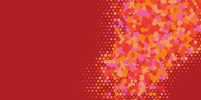 Geometric abstract Hexagon multi Color Background vector