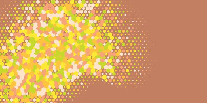 Geometric abstract Hexagon multi Color Background vector