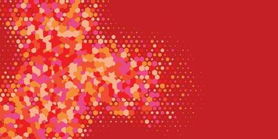 Geometric abstract Hexagon multi Color Background vector