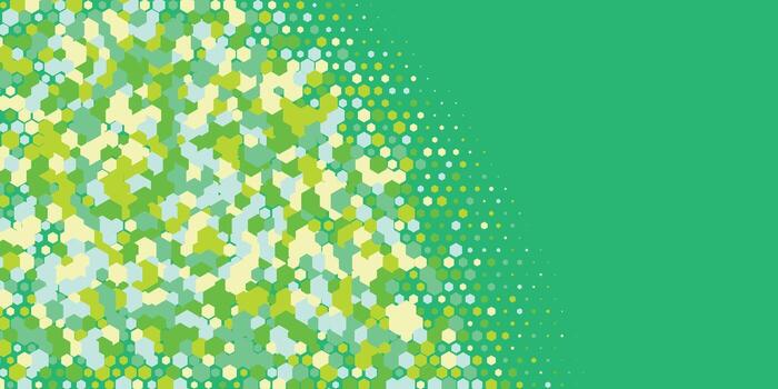 Geometric abstract Hexagon multi Color Background vector