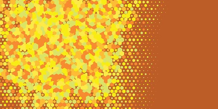 Geometric abstract Hexagon multi Color Background vector