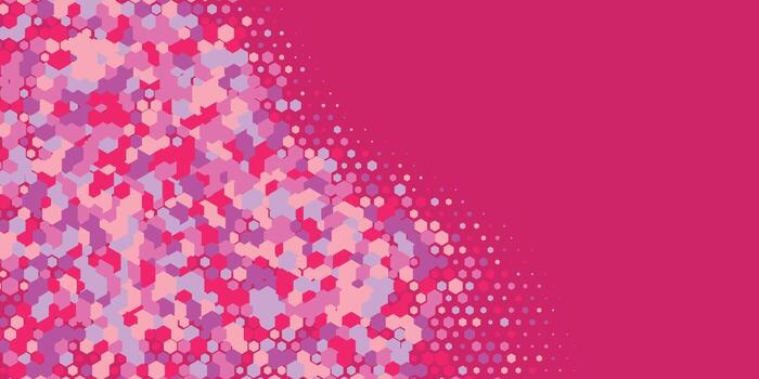 Geometric abstract Hexagon multi Color Background vector