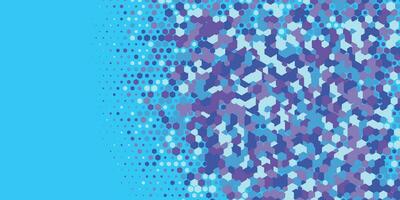 Geometric abstract Hexagon multi Color Background vector