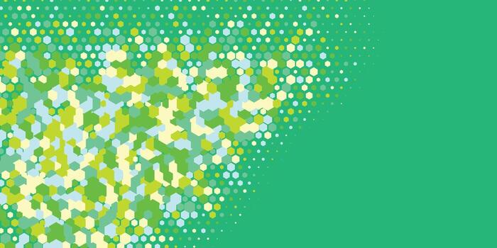 Geometric abstract Hexagon multi Color Background vector