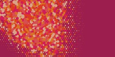 Geometric abstract Hexagon multi Color Background vector