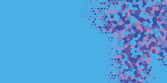 geométrico resumen hexágono multi color antecedentes vector