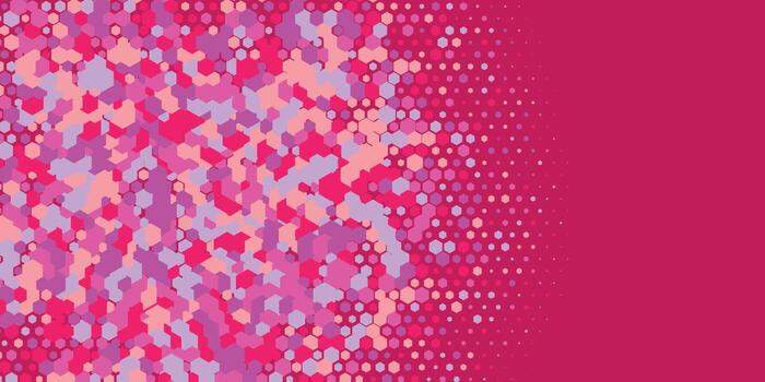Geometric abstract Hexagon multi Color Background vector