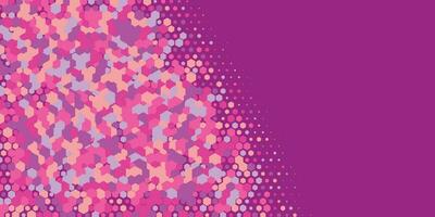 Geometric abstract Hexagon multi Color Background vector
