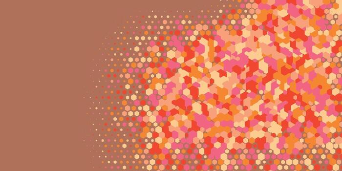 Geometric abstract Hexagon multi Color Background vector
