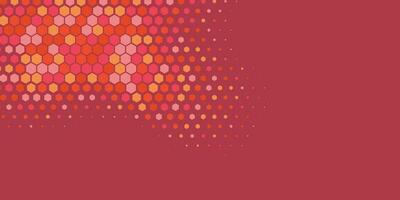 Geometric abstract Hexagon multi Color Background vector