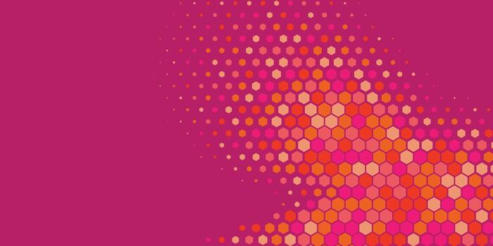 Geometric abstract Hexagon multi Color Background vector