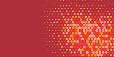 Geometric abstract Hexagon multi Color Background vector