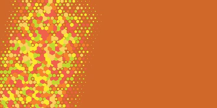 Geometric abstract Hexagon Two Color Background vector