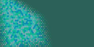 Geometric abstract Hexagon Two Color Background vector