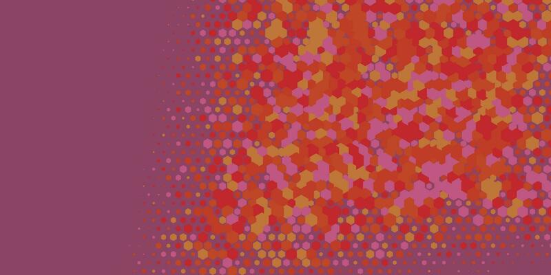 Geometric abstract Hexagon multi Color Background
