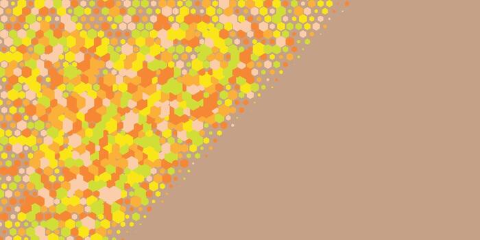 Geometric abstract Hexagon Two Color Background vector