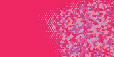 Geometric abstract Hexagon Two Color Background vector