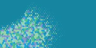Geometric abstract Hexagon multi Color Background vector