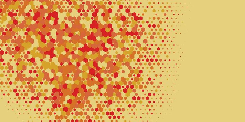 Geometric abstract Hexagon Two Color Background