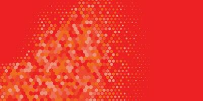 Geometric abstract Hexagon Two Color Background vector