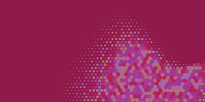 Geometric abstract Hexagon Two Color Background vector