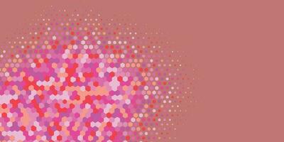 Geometric abstract Hexagon Two Color Background vector