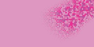 Geometric abstract Hexagon Two Color Background vector