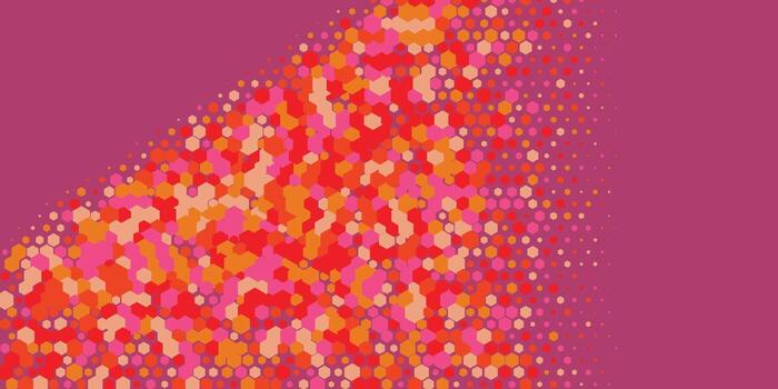 geométrico resumen hexágono dos color antecedentes vector