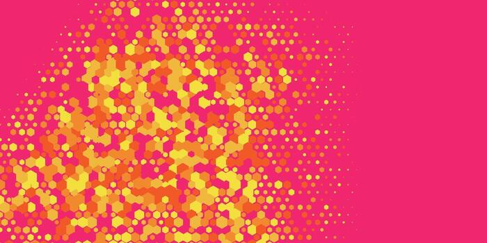 geométrico resumen hexágono dos color antecedentes vector