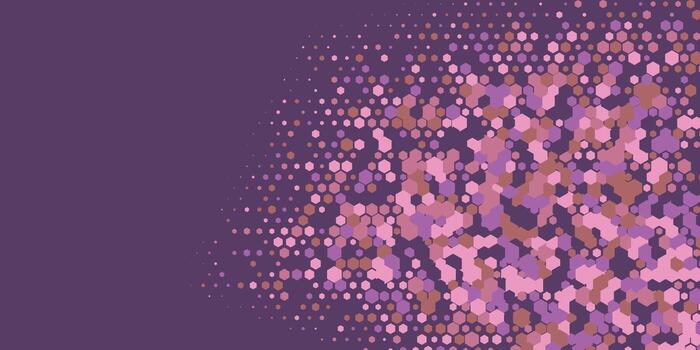 geométrico resumen hexágono dos color antecedentes vector