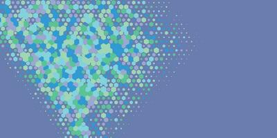 geométrico resumen hexágono dos color antecedentes vector