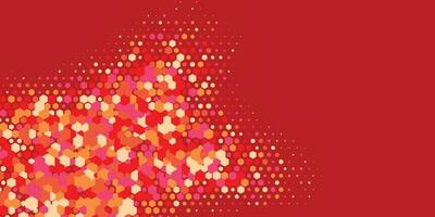 Geometric abstract Hexagon multi Color Background vector