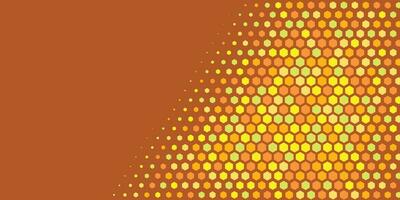 Geometric abstract Hexagon Two Color Background vector