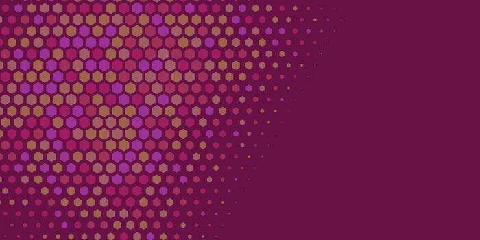 Geometric abstract Hexagon Two Color Background vector