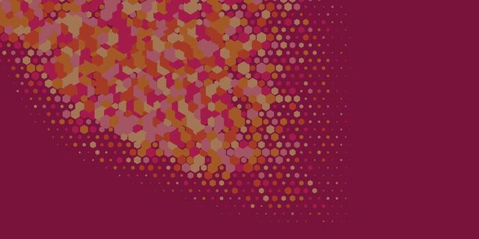 Geometric abstract Hexagon Two Color Background vector