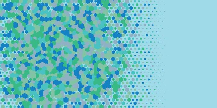 geométrico resumen hexágono dos color antecedentes vector