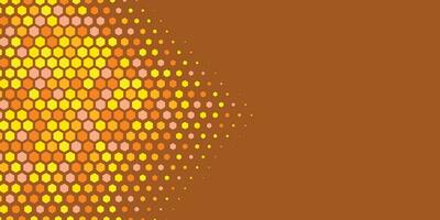 Geometric abstract Hexagon Two Color Background vector